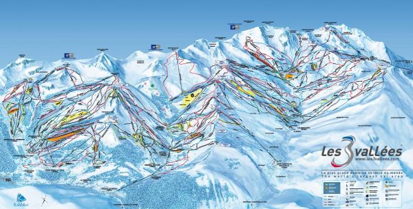 Plattegrond Les Trois Vallées